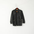 Rossetti Veste femme 38 M en cuir de porc noir Ramones vintage avec fermeture éclair complète