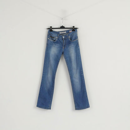 Tommy Hilfiger Women 29 Jeans Trousers Blue Cotton Straight Leg Comfort Pants