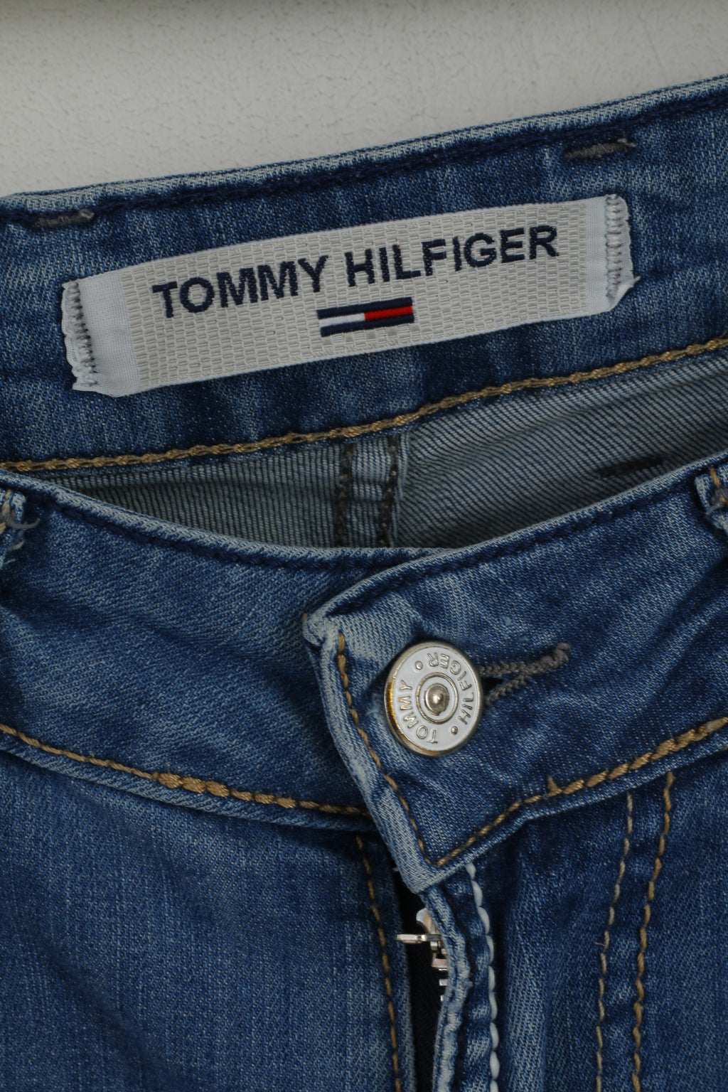 Tommy Hilfiger Women 29 Jeans Trousers Blue Cotton Straight Leg Comfort Pants