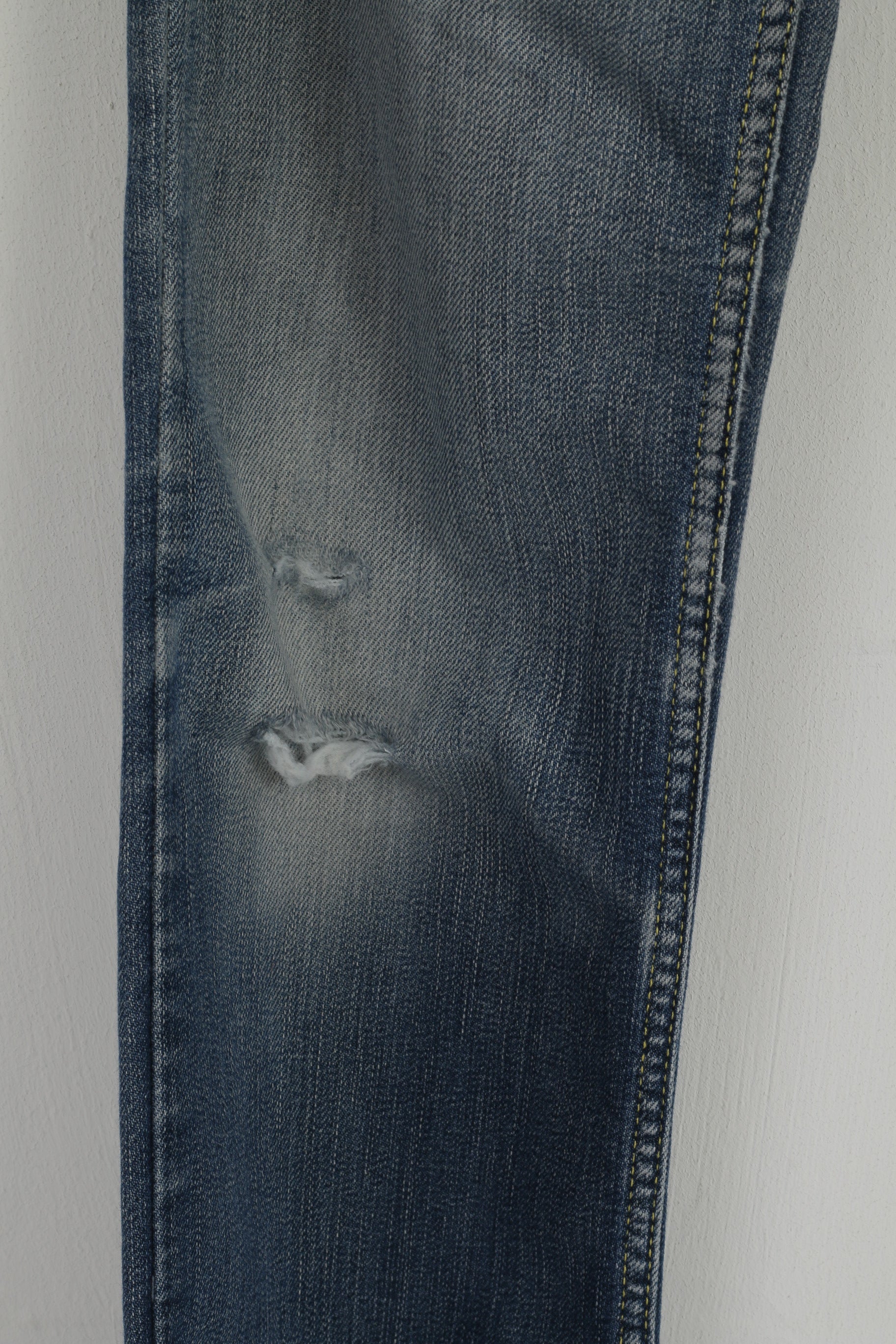 Tommy Hilfiger Women 29 Jeans Trousers Navy Cotton Straight Leg Stretch Pants