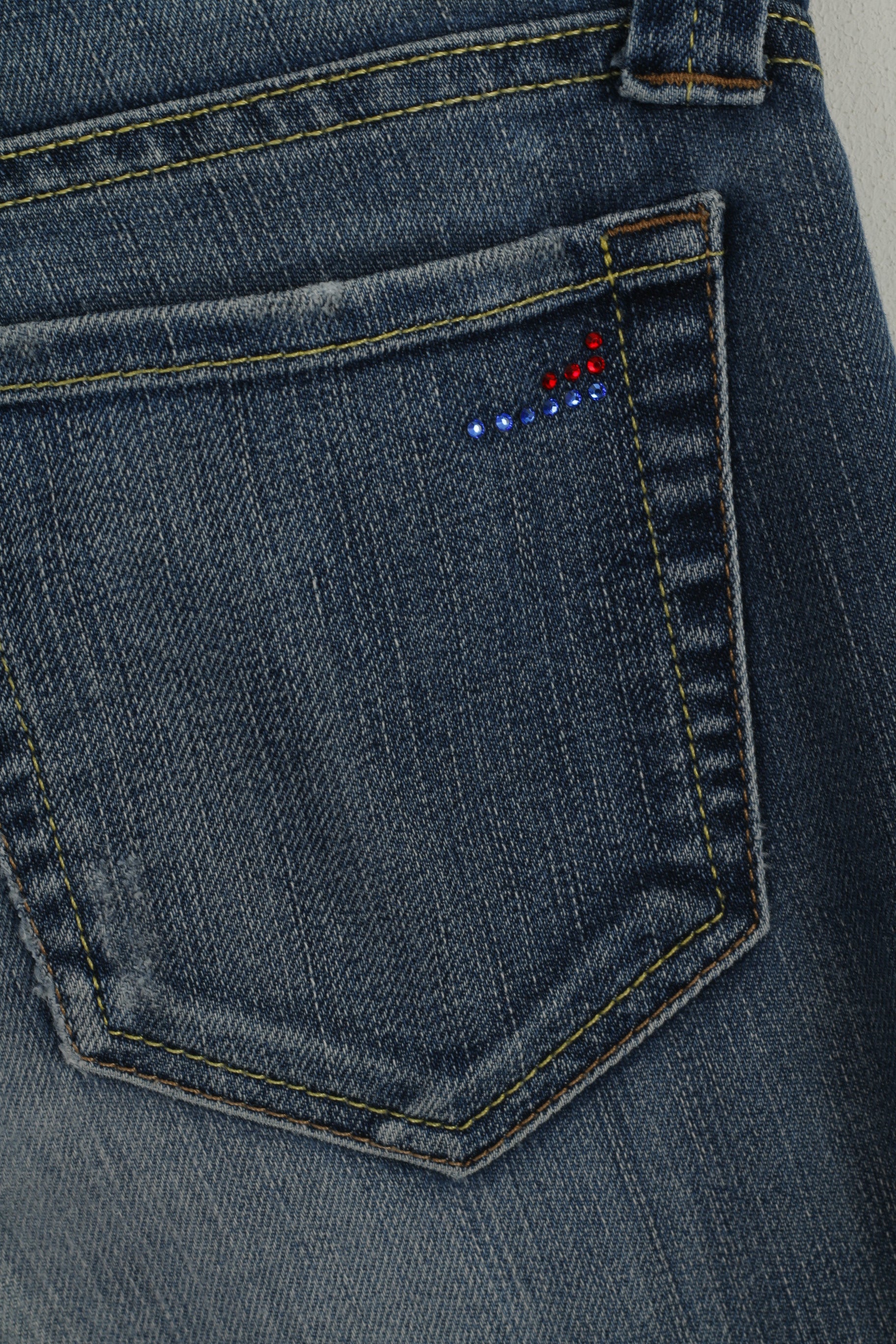 Tommy Hilfiger Women 29 Jeans Trousers Navy Cotton Straight Leg Stretch Pants