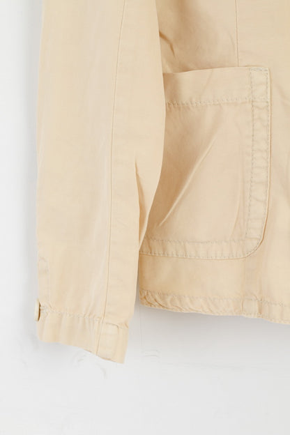Giacca classica a tre tasche in cotone color crema da donna Calvin Klein Jeans
