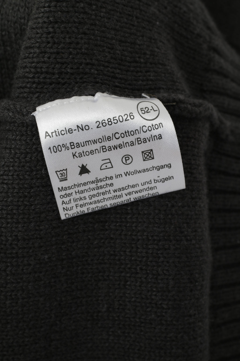 Lerros Uomo L Maglione Grigio Cotone Girocollo Deer Elk Isand Maglione del Parco Nazionale