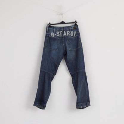 G-STAR Men 32 Jeans Trousers Navy Cotton Elwood Embro Denim Pants