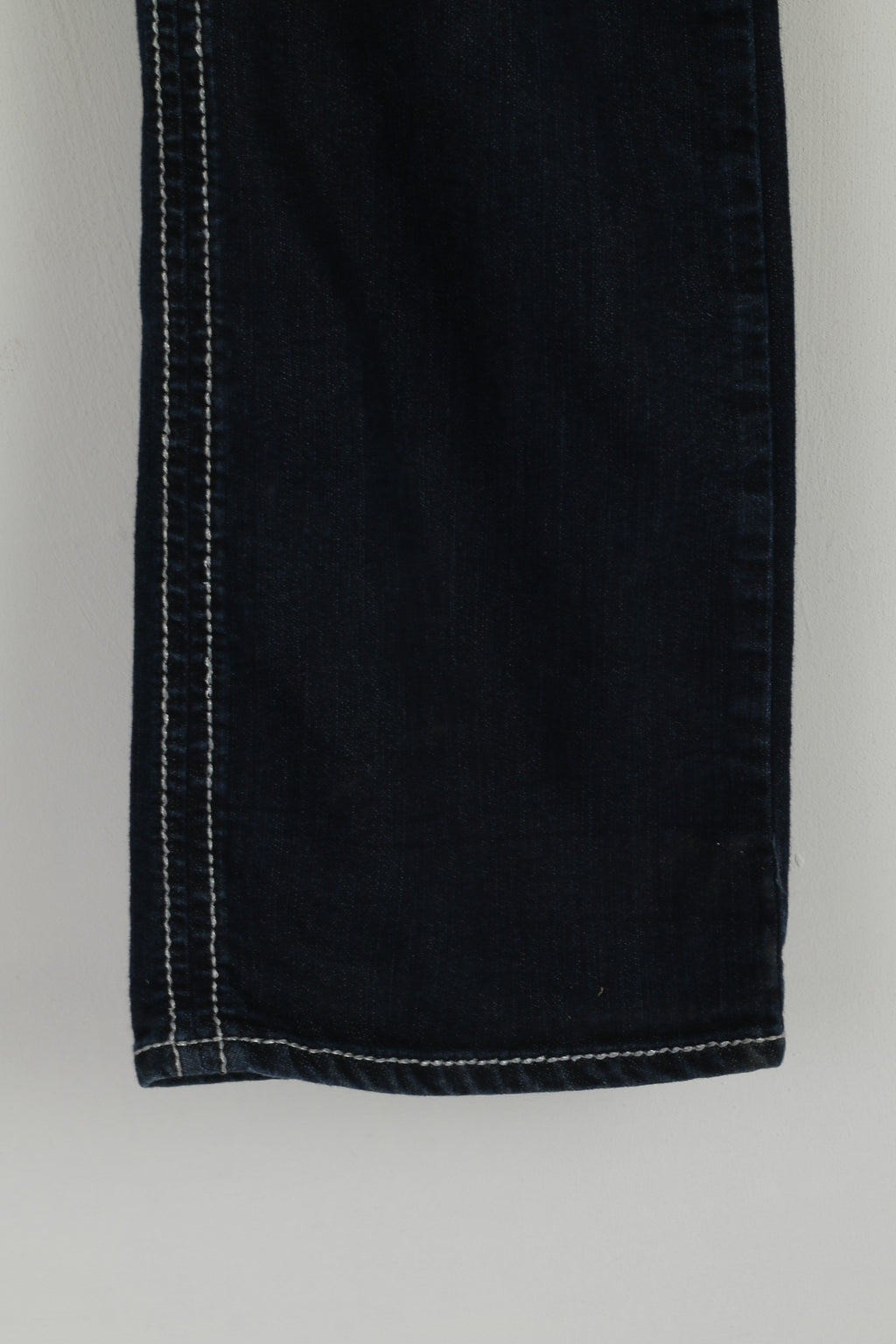 Guess Jeans Women 34 Jeans Trousers Navy Denim Cotton Regular Straight Pants