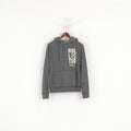 Hollister Sweat Femme Gris Coton À Capuche Surf Sport Kangourou Poche Top