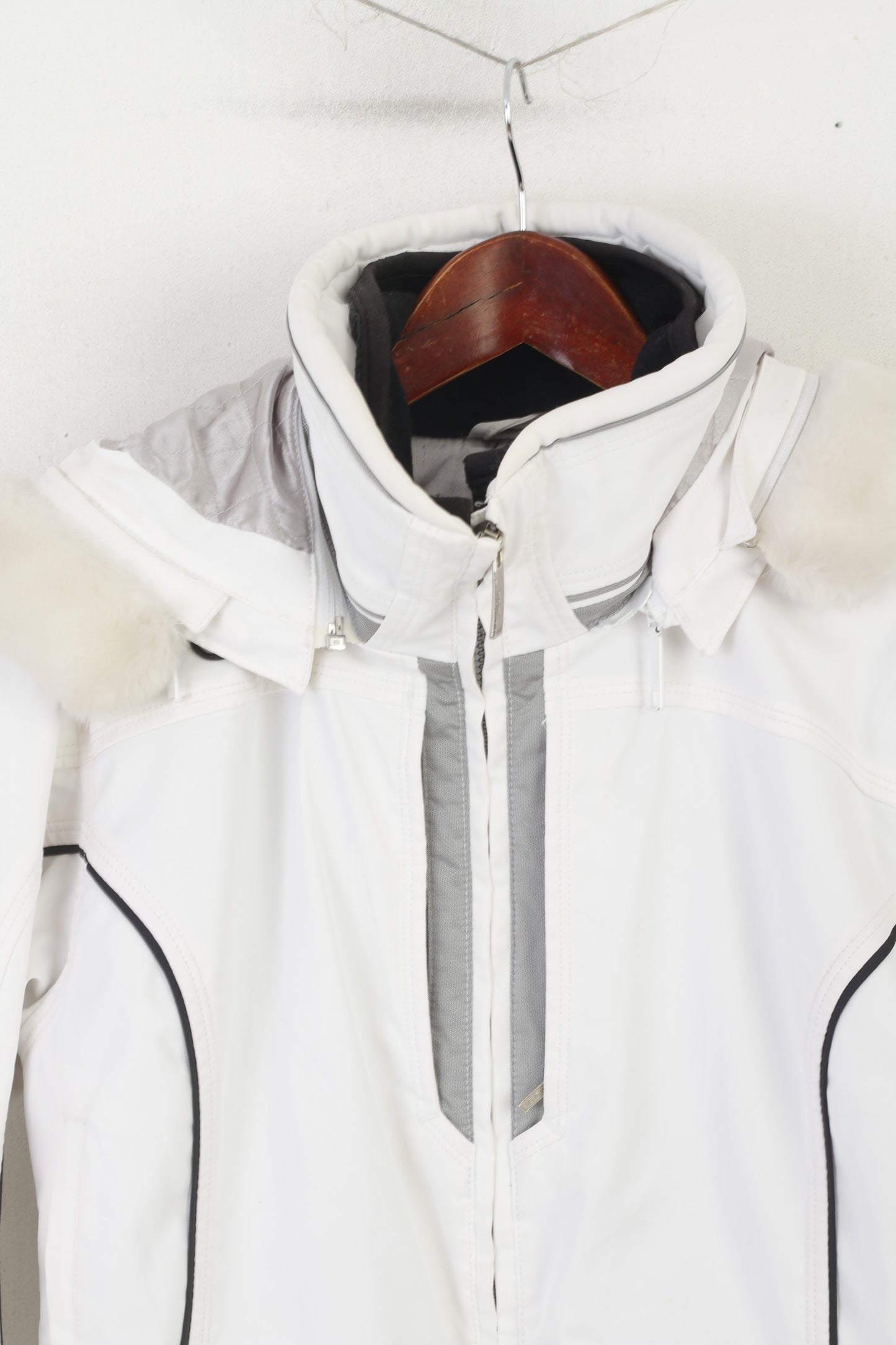 SPYDER Femme 38 10 M Veste de Ski Blanc Thinsulate LiteLoft XTL 10000mm Outdoor Top