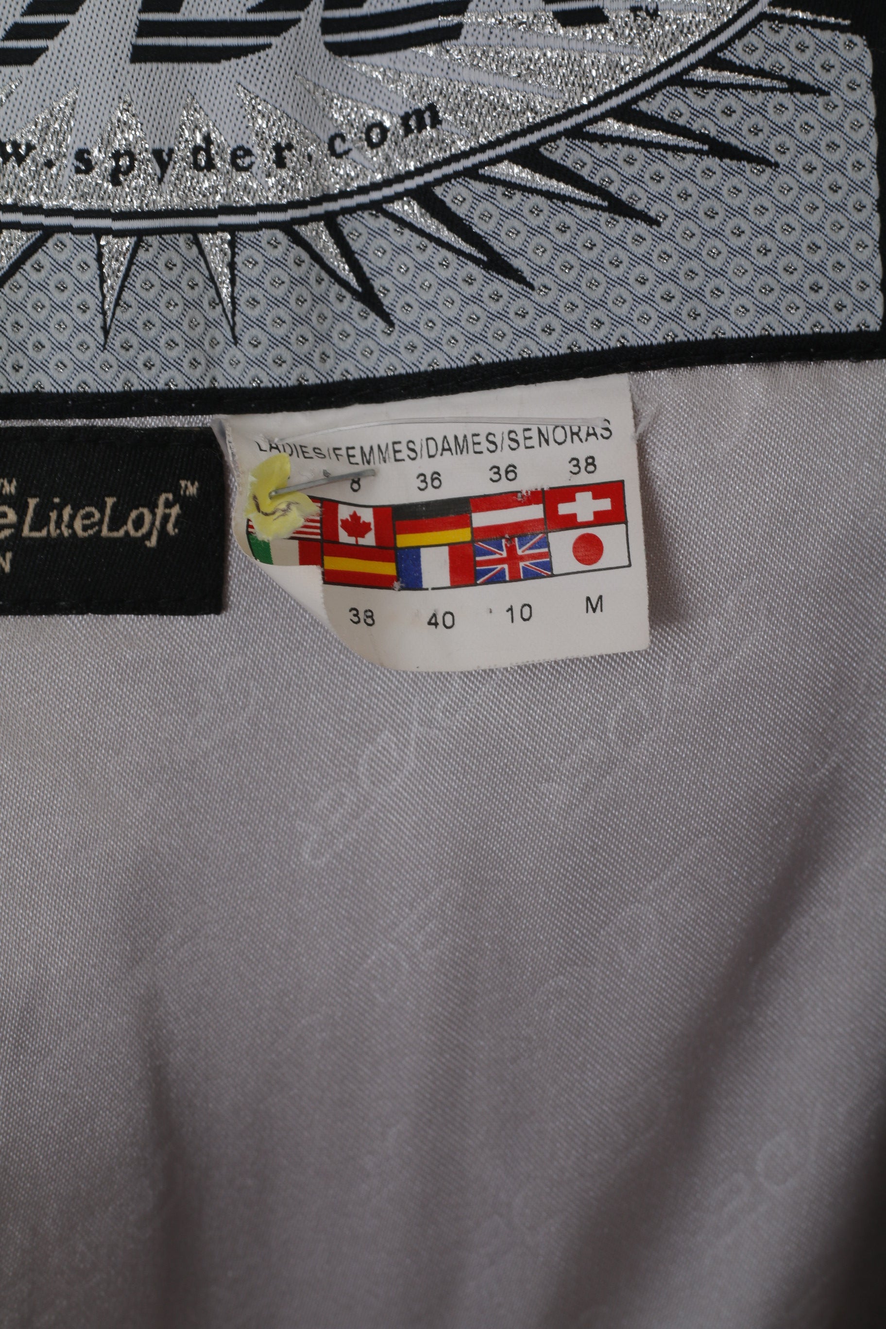 SPYDER Women 38 10 M Ski Jacket White Thinsulate LiteLoft XTL 10000mm Outdoor Top