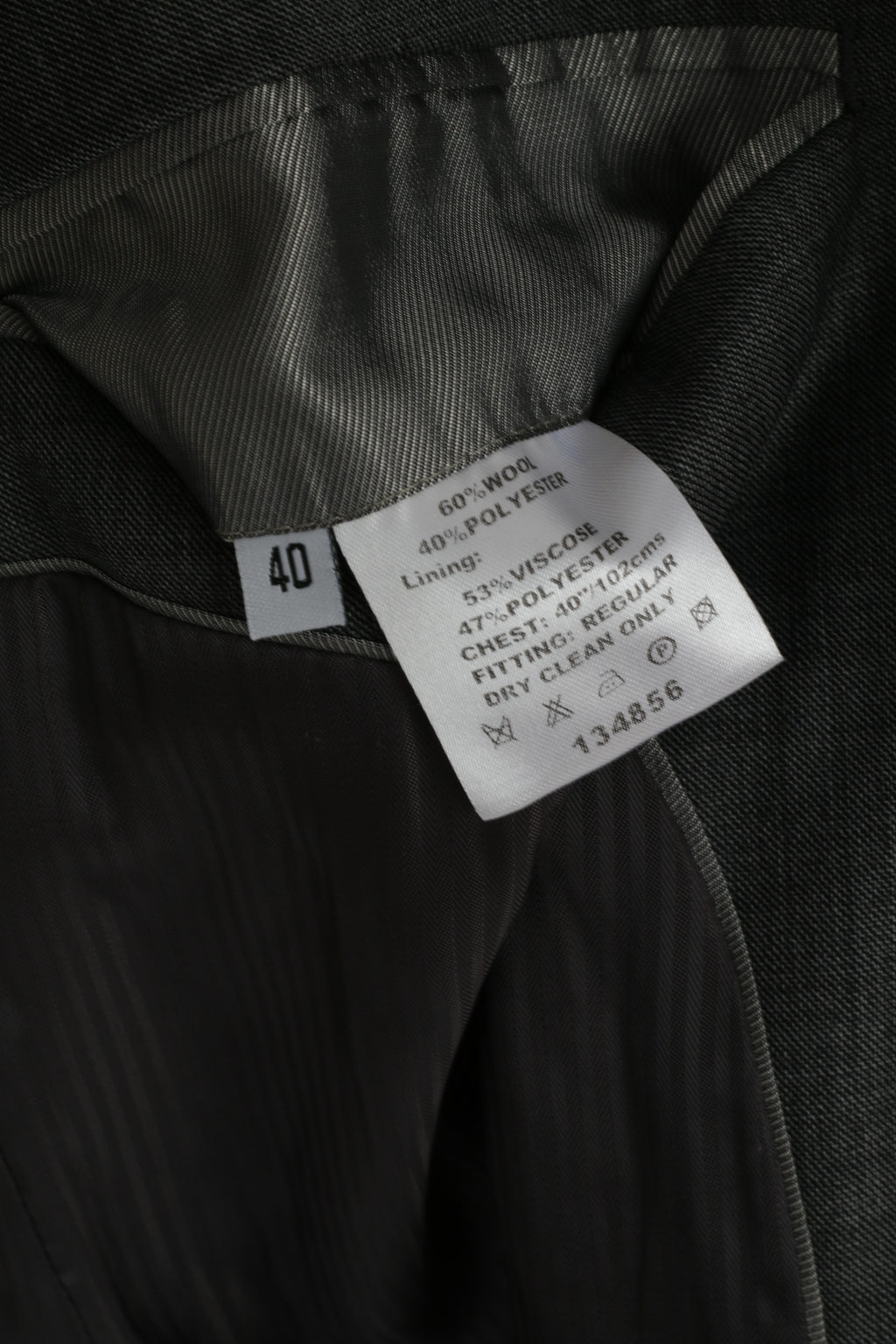 Fellini Men 40 Blazer Grey Wool Exclusively at Slaters Single Breasted Jacket