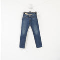 Hollister Femme 28 Jeans Pantalons Pantalons Classiques Droits En Coton Denim Bleu Marine