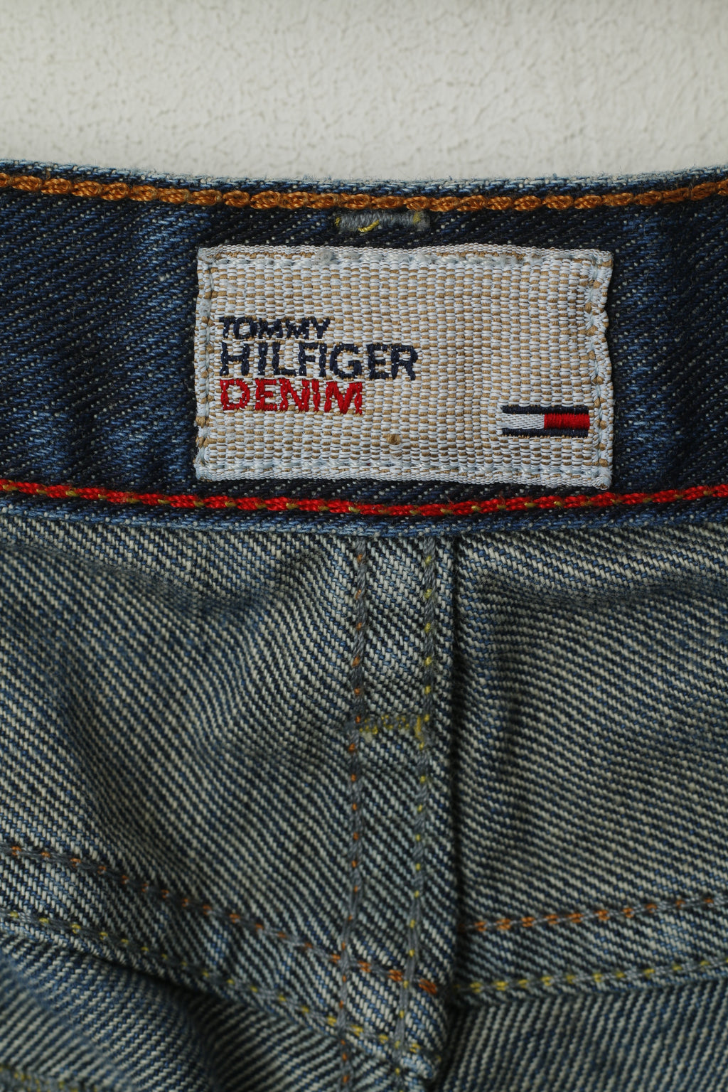 Tommy Hilfiger Denim Women 28 34 Trousers Navy Cotton Jeans Hipster Bootcut Pants