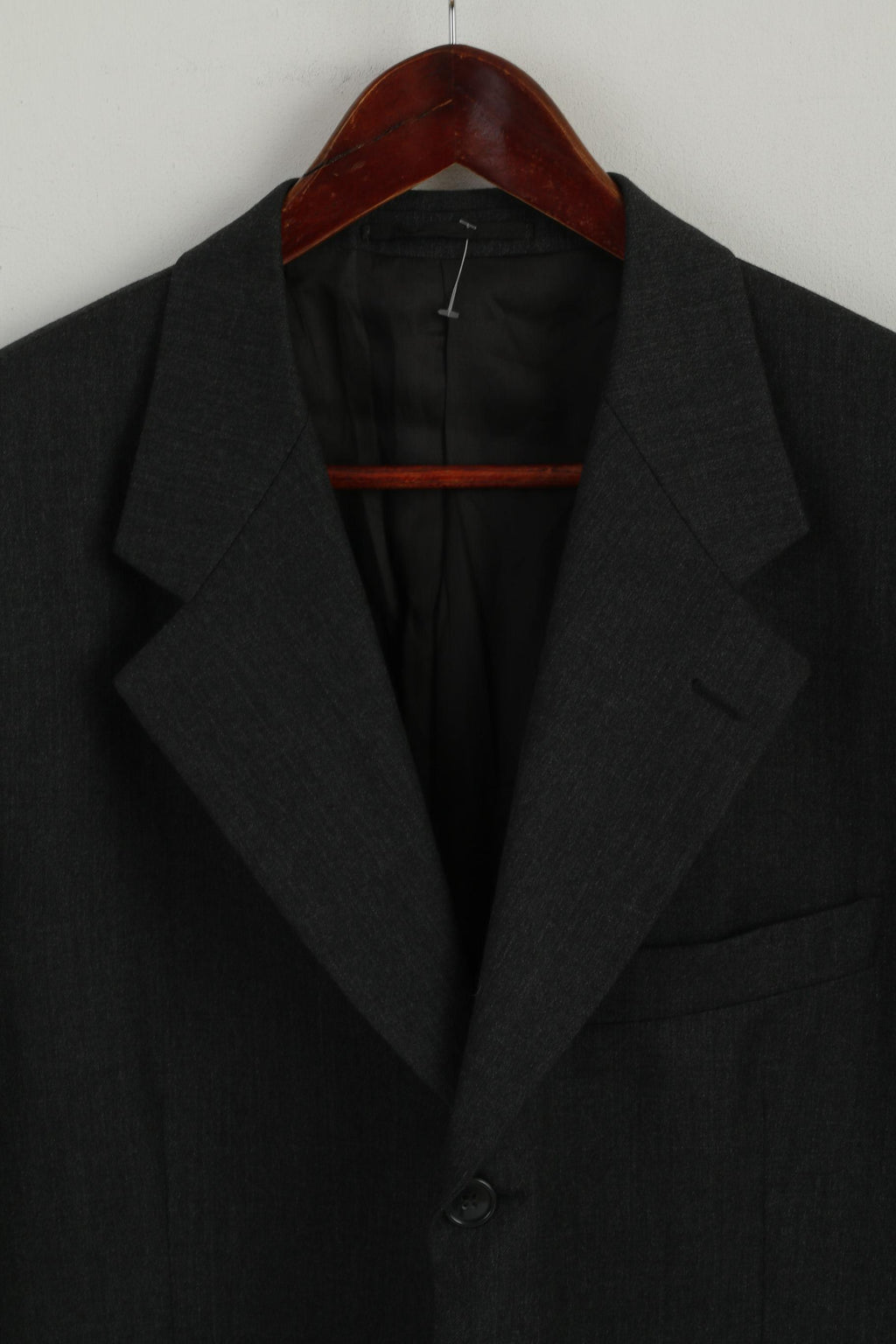 Marlane Men 52 42 Blazer Charcoal Wool Super 100 Made in Italy Classic Jacket