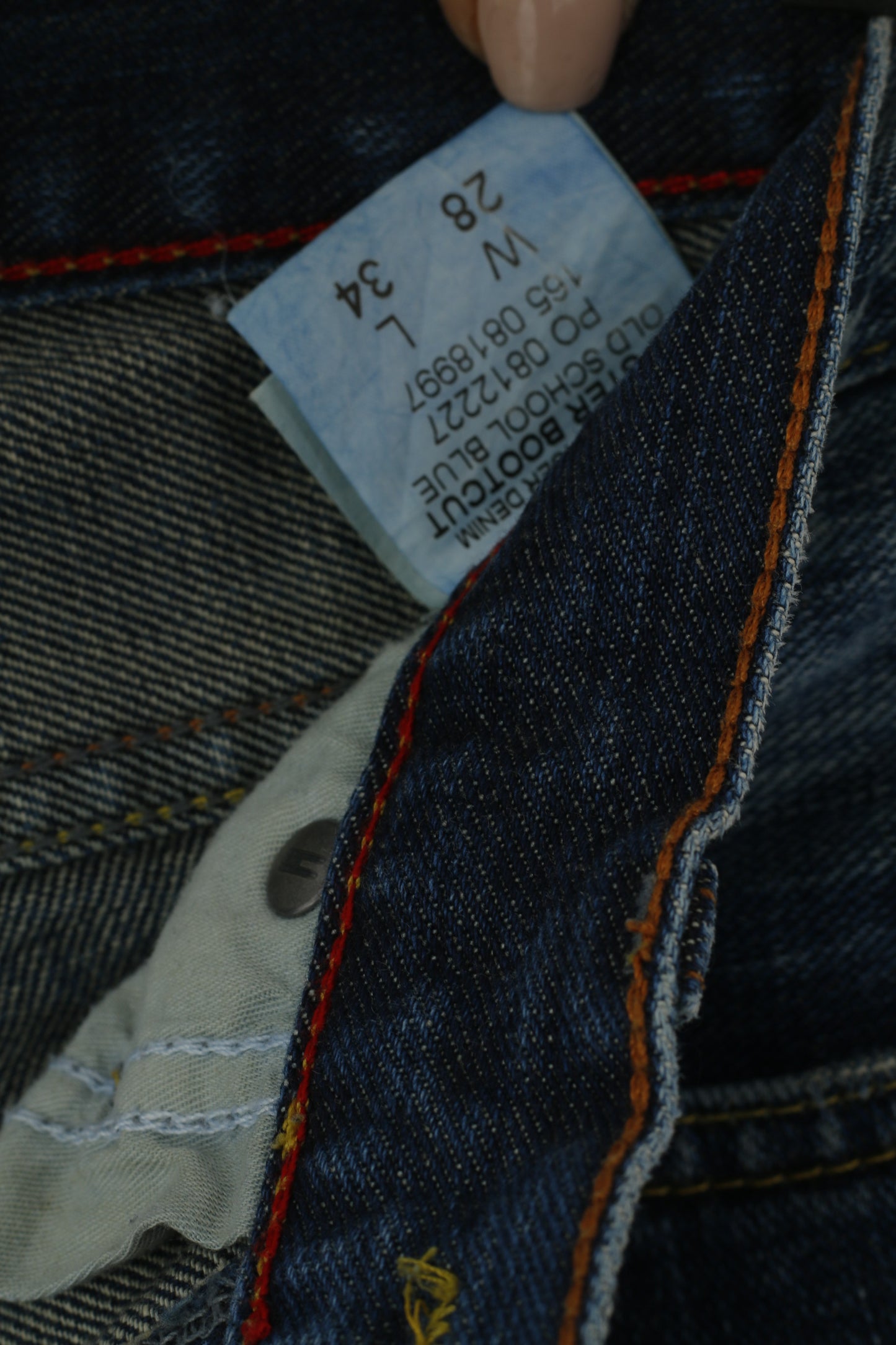 Tommy Hilfiger Denim femme 28 34 pantalon jean en coton bleu marine pantalon hipster bootcut