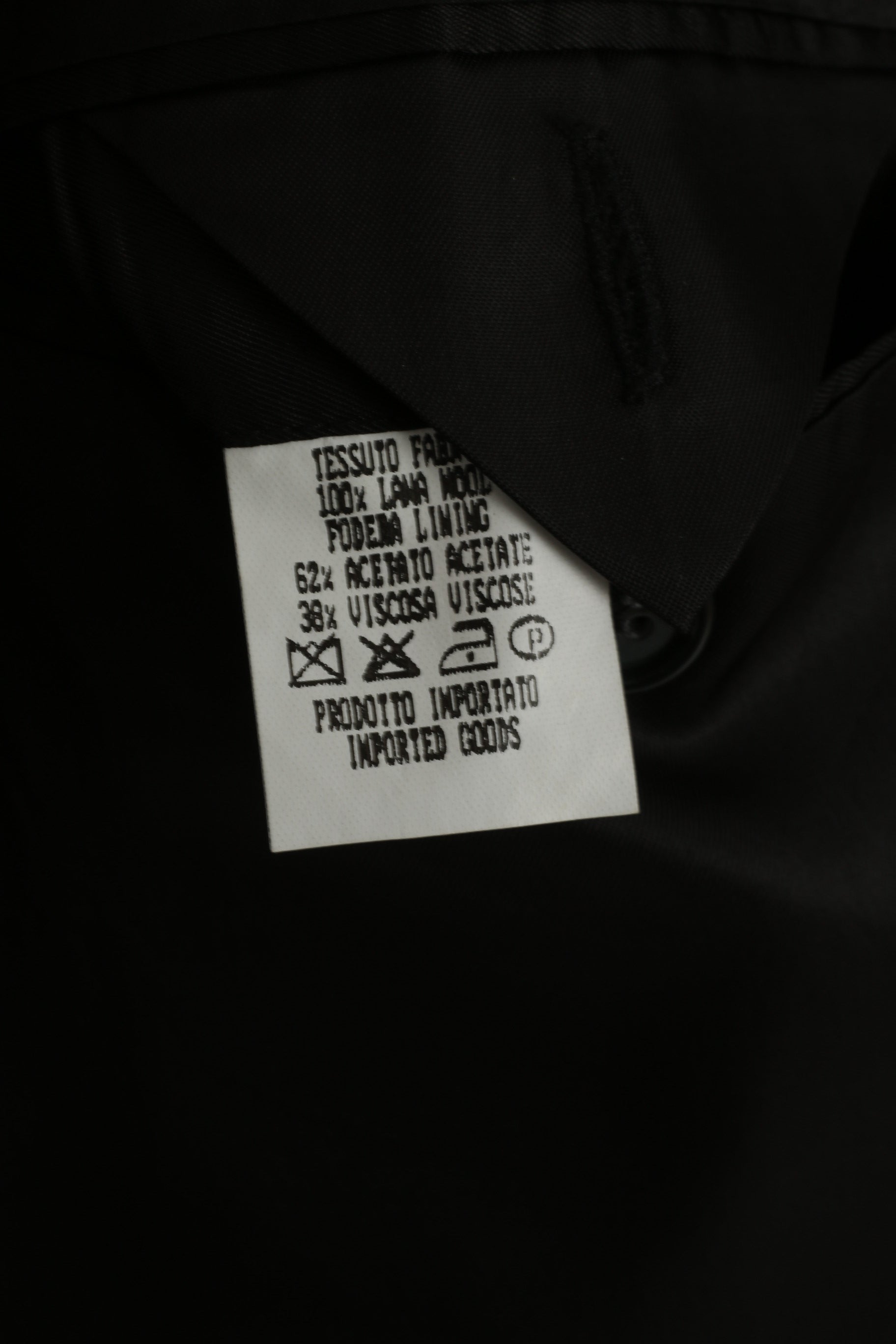 Marlane Men 52 42 Blazer Charcoal Wool Super 100 Made in Italy Classic Jacket