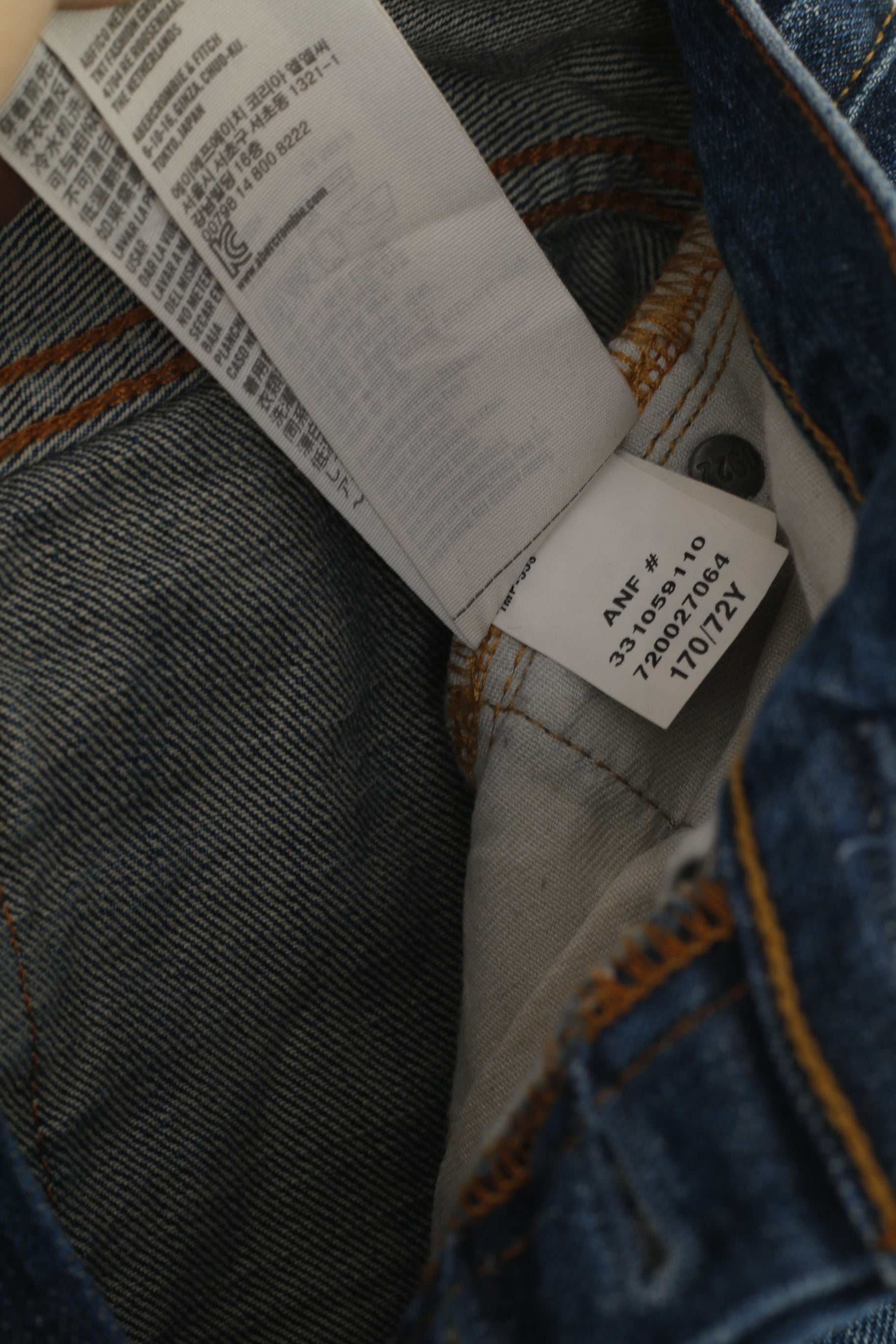 Hollister Femme 28 Jeans Pantalons Pantalons Classiques Droits En Coton Denim Bleu Marine