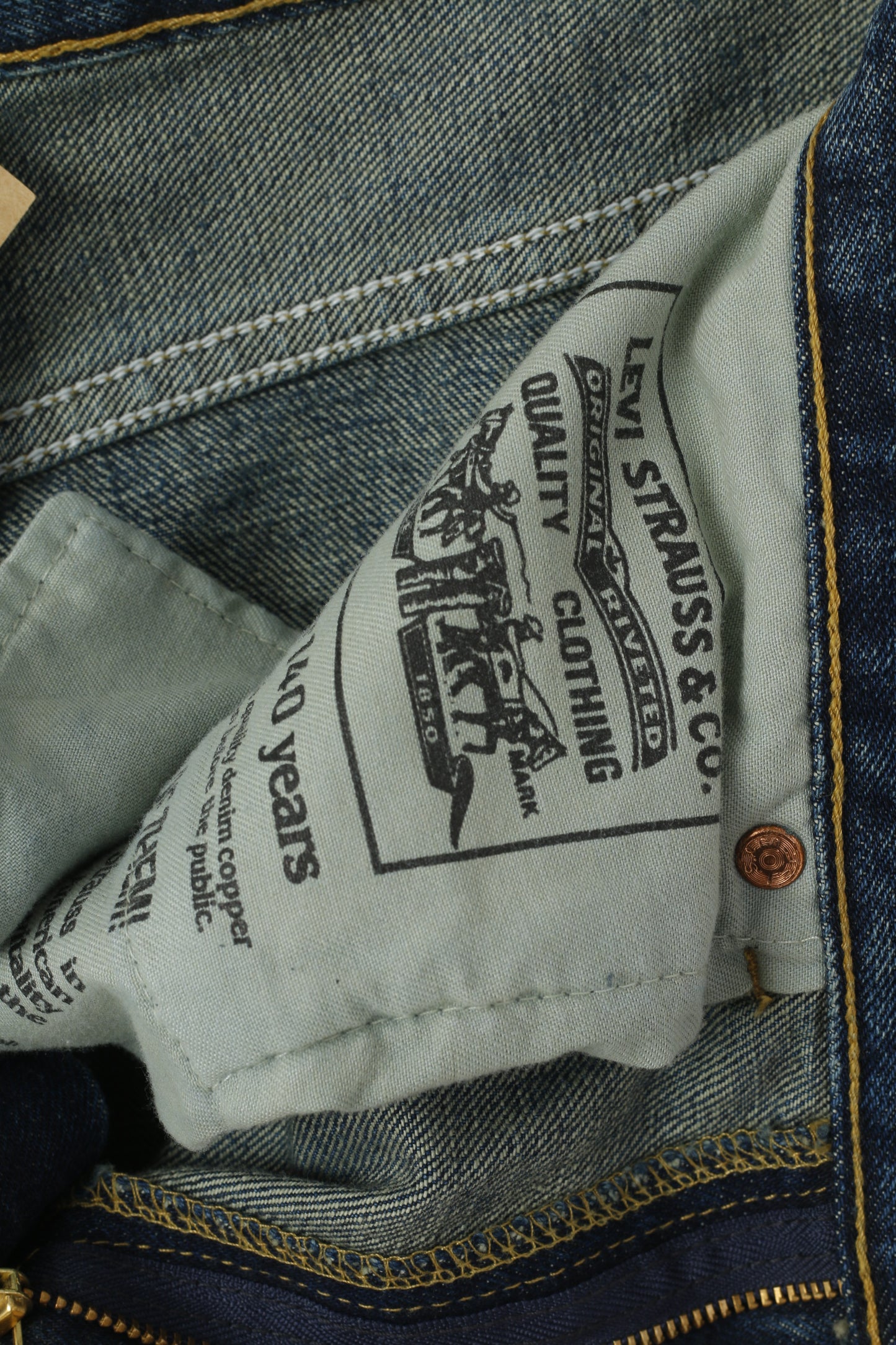Levi Strauss & Co. Women 30 34 Trousers Navy Cotton Denim 525 Bootcut Pants