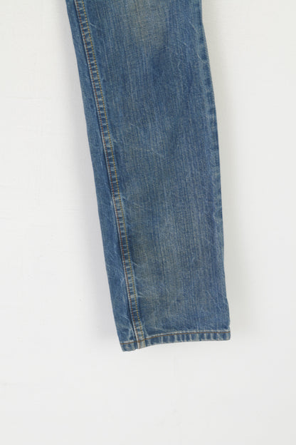 Levi's 513 Men 32 Jeans Trousers Blue Denim Skinny Leg Cotton Vintage Pants