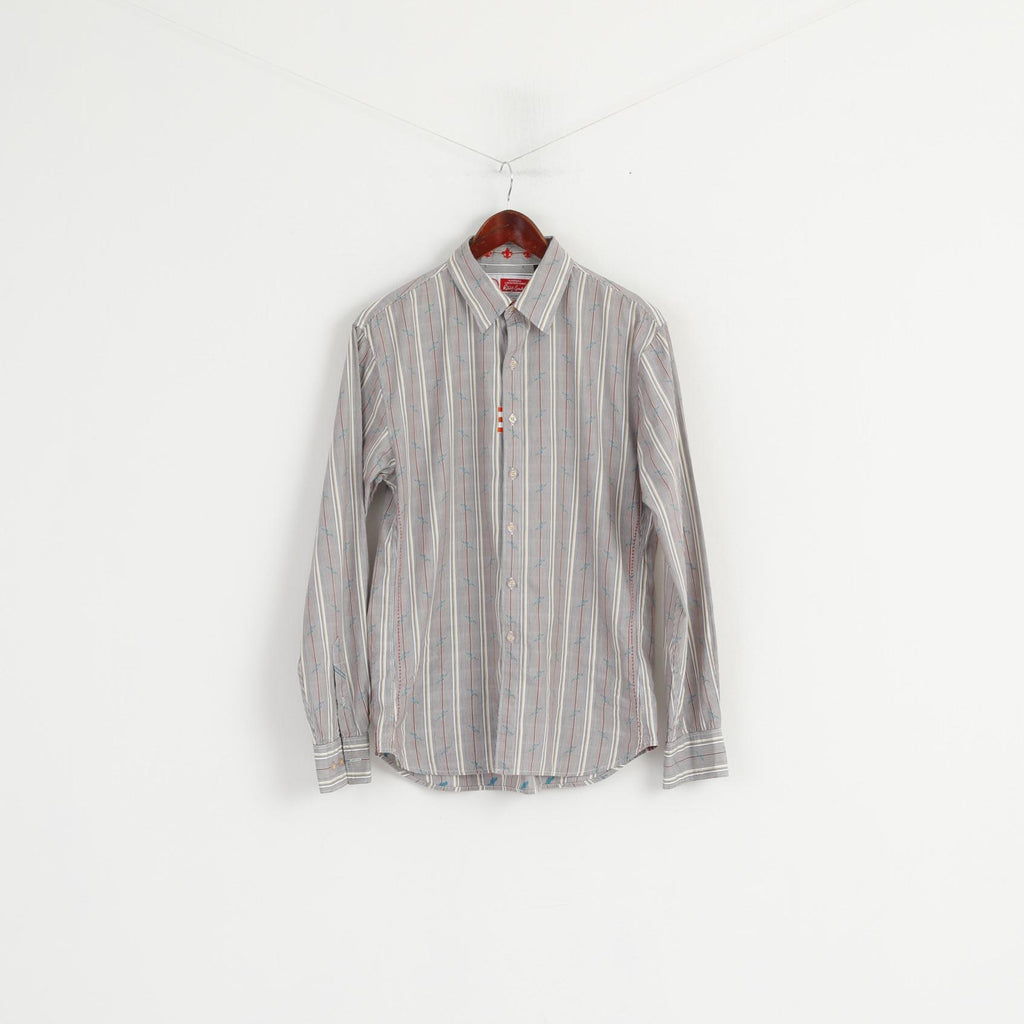 Robert Graham The Freshly Laundered Men M Camicia casual Top in cotone a righe multiple