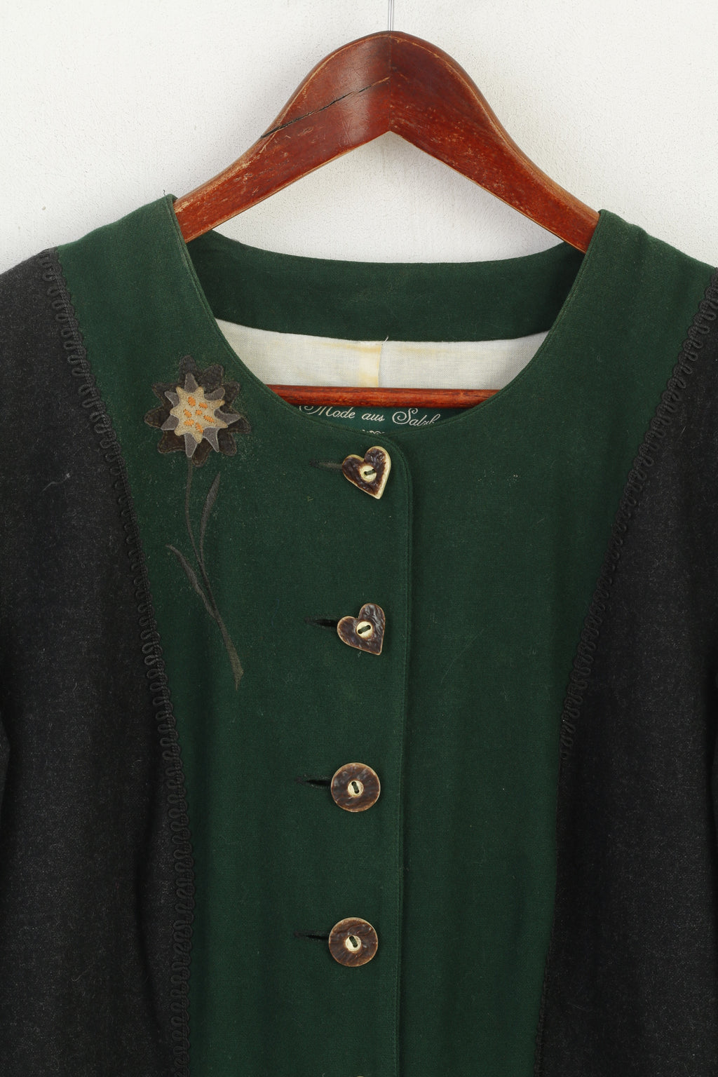 Mode aus Salzburg by h. moder Women 44 L Dress Green Wool Trachtenmode Tyrol