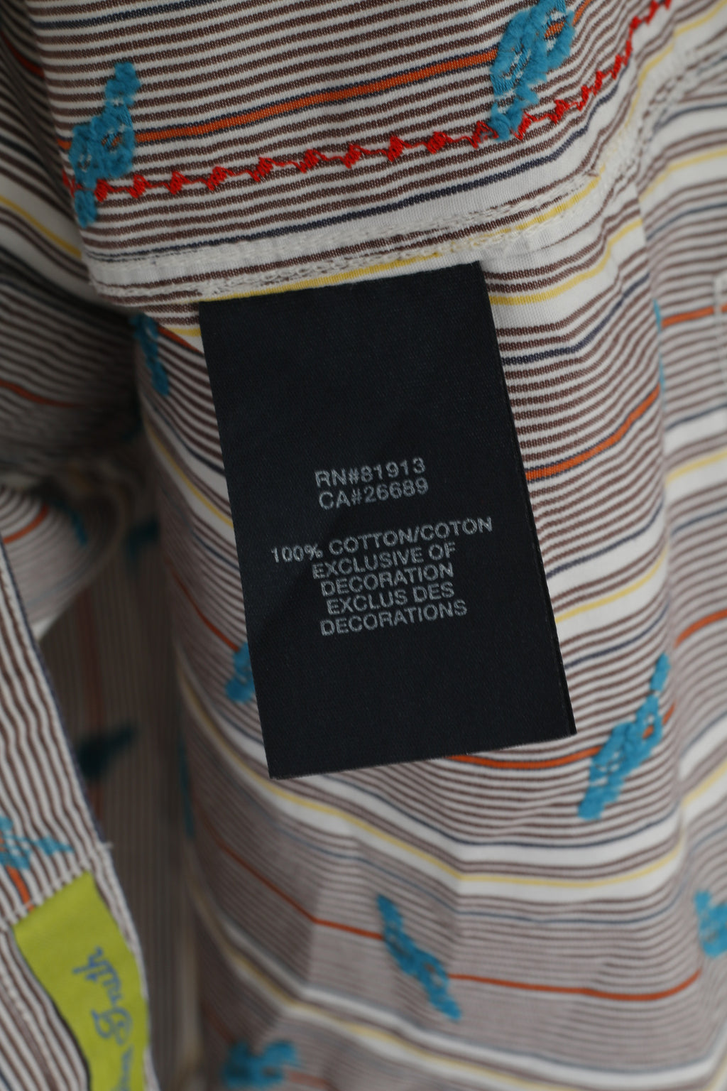 Robert Graham The Freshly Laundered Men M Camicia casual Top in cotone a righe multiple