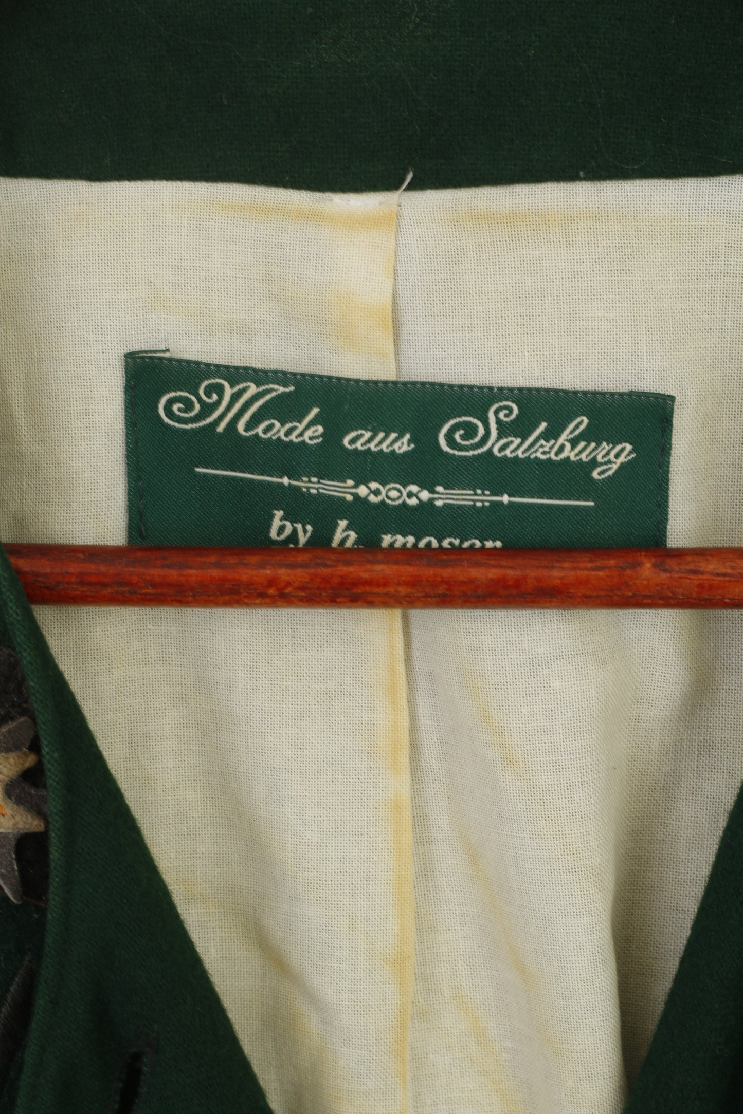 Mode aus Salzburg by h. moder Women 44 L Dress Green Wool Trachtenmode Tyrol