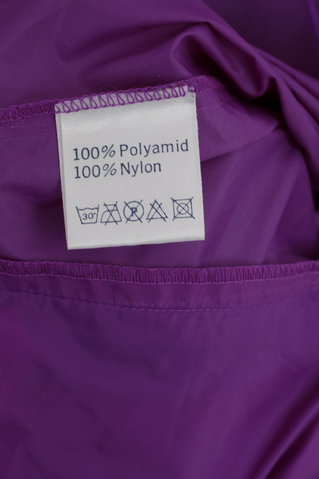 Active Men L Veste de pluie Violet Pull en nylon imperméable rétro avec capuche cachée