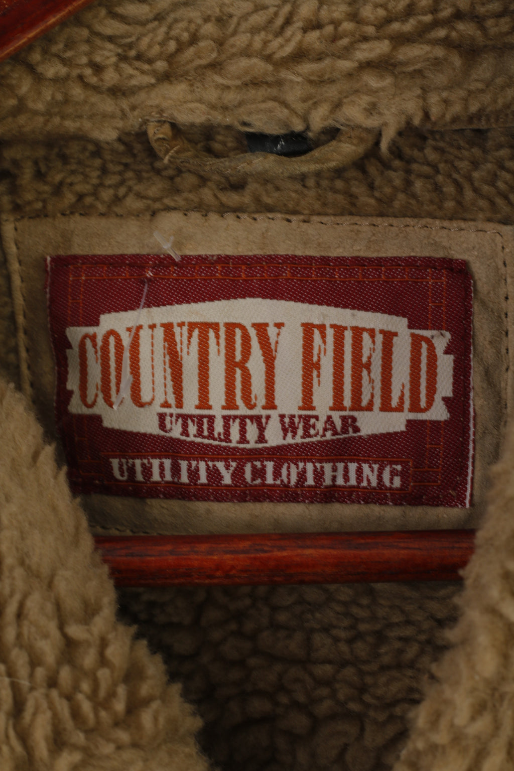 Angelo Litrico C&amp;A Giacca da donna M Giacca in pelle beige vintage Country Field con cerniera