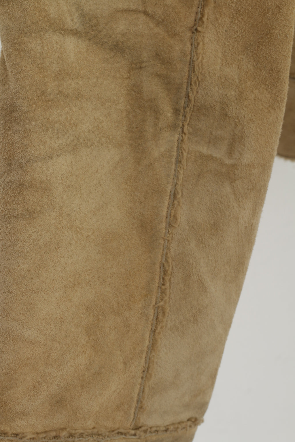 Angelo Litrico C&amp;A Giacca da donna M Giacca in pelle beige vintage Country Field con cerniera