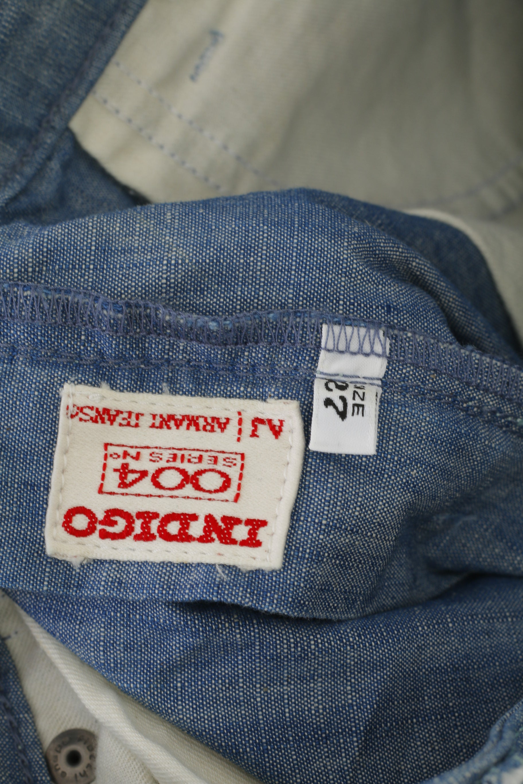 Pantaloni Armani Jeans Donna 27 Pantaloni Blu Cotone Italia Indaco Serie 004 Pantaloni Bootcut