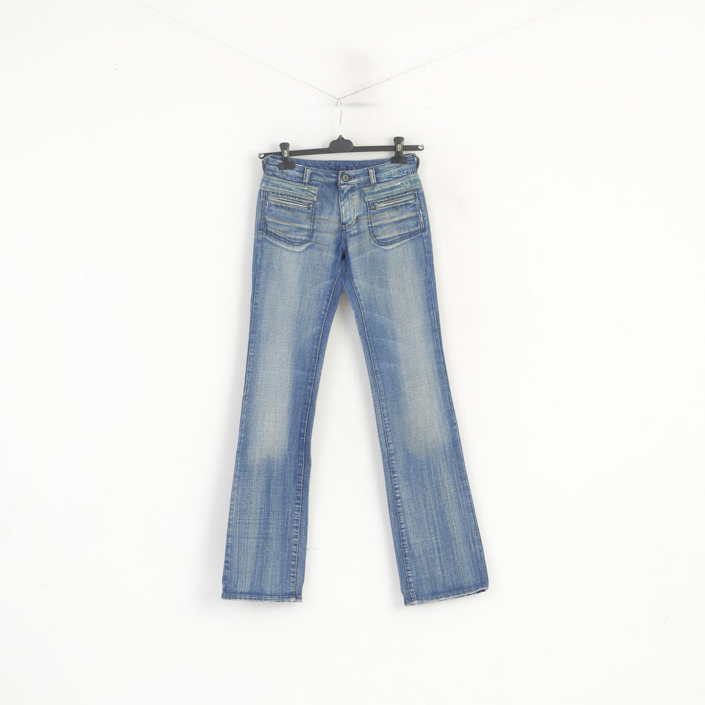 Diesel Donna 26 Pantaloni Jeans Pantaloni lunghi vintage bootcut in cotone denim blu