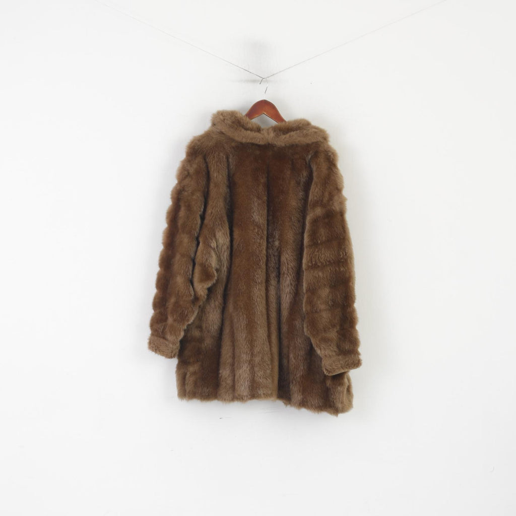 Modell Augustusburg Women M Fur Jacket Brown Wolpryla Pelzimitat Crimlin Jacket