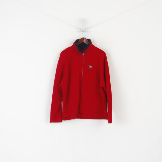 Sprayway Men XL Fleece Top Rouge Vintage Zip Neck Outdoor Sweatshirt