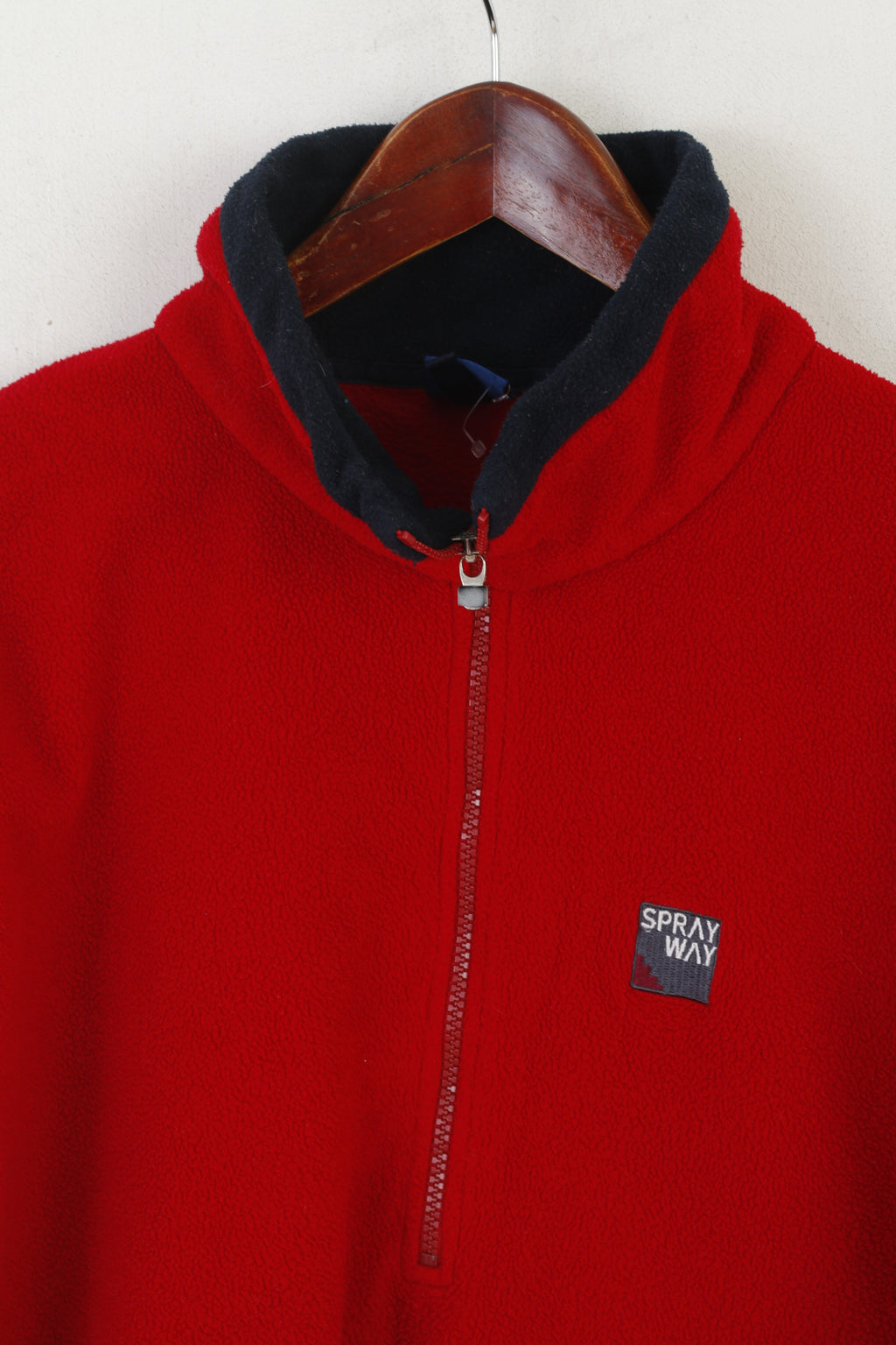 Sprayway Men XL Fleece Top Rouge Vintage Zip Neck Outdoor Sweatshirt