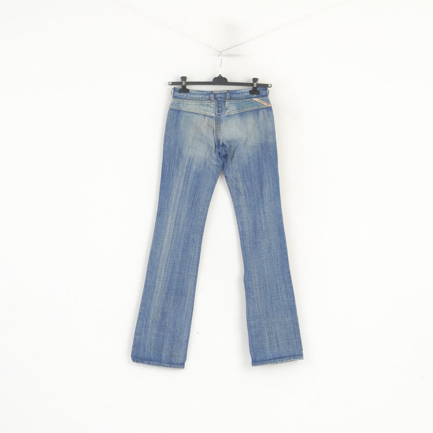 Diesel Women 26 Jeans Trousers Blue Denim Cotton Bootcut Vintage Long Pants