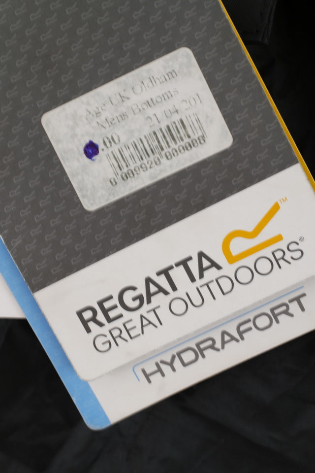 Nuovi pantaloni Regatta da uomo XXXL 62-64 Pantaloni da esterno neri Hydrafort Plus Size