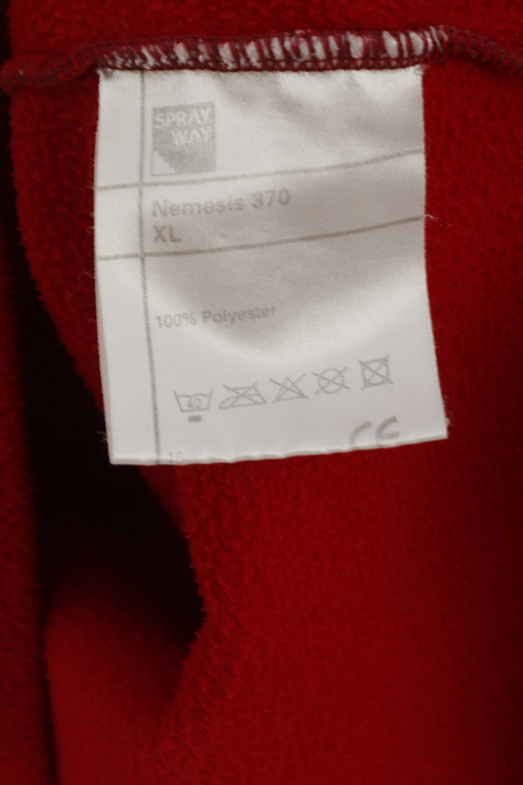 Sprayway Men XL Fleece Top Rouge Vintage Zip Neck Outdoor Sweatshirt