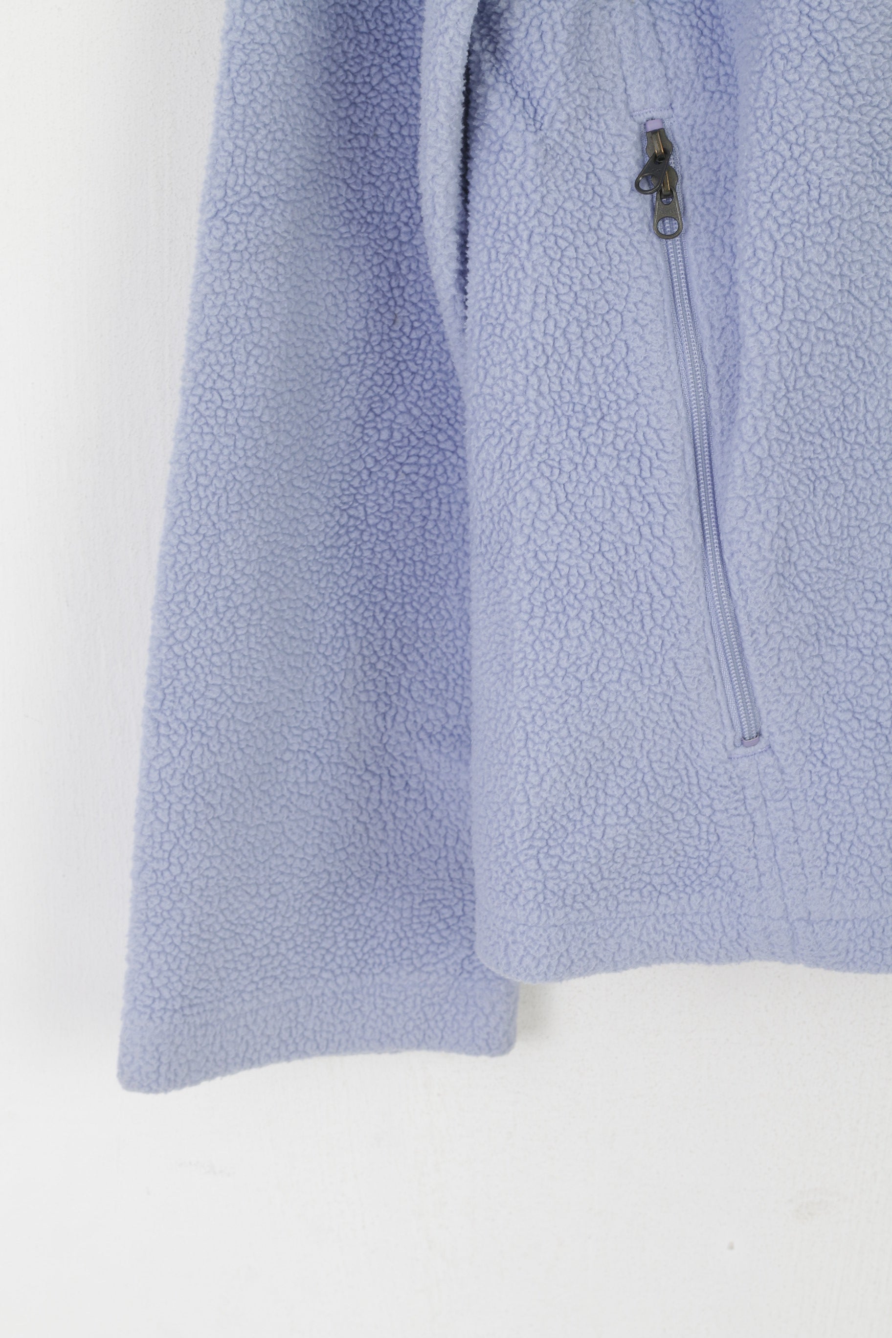 Nike Women L 14/16 (M) Fleece Top Violet Vintage Sweatshirt Funel Neck Outdoor Top