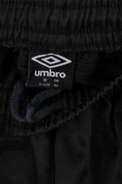Umbro Boys 11 - 12 Age 152 Cropped Trousers Romero Knickers Black Football