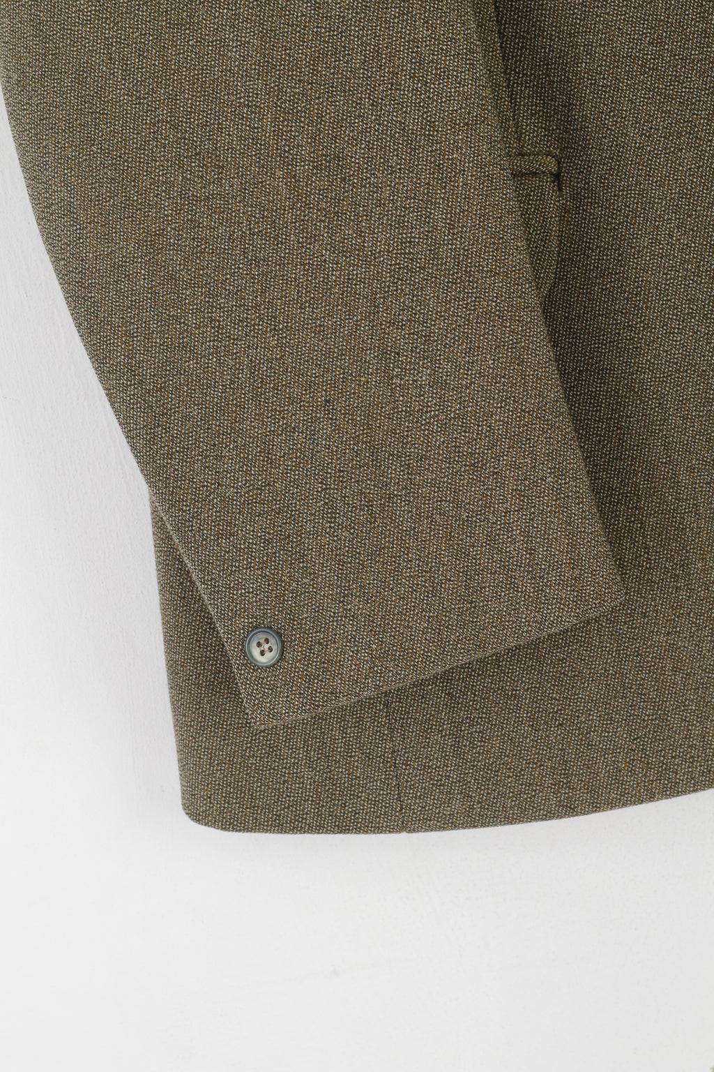 Hector James Men 40 Blazer Green Wool Vintage Single Breasted Retro Heavy Jacket