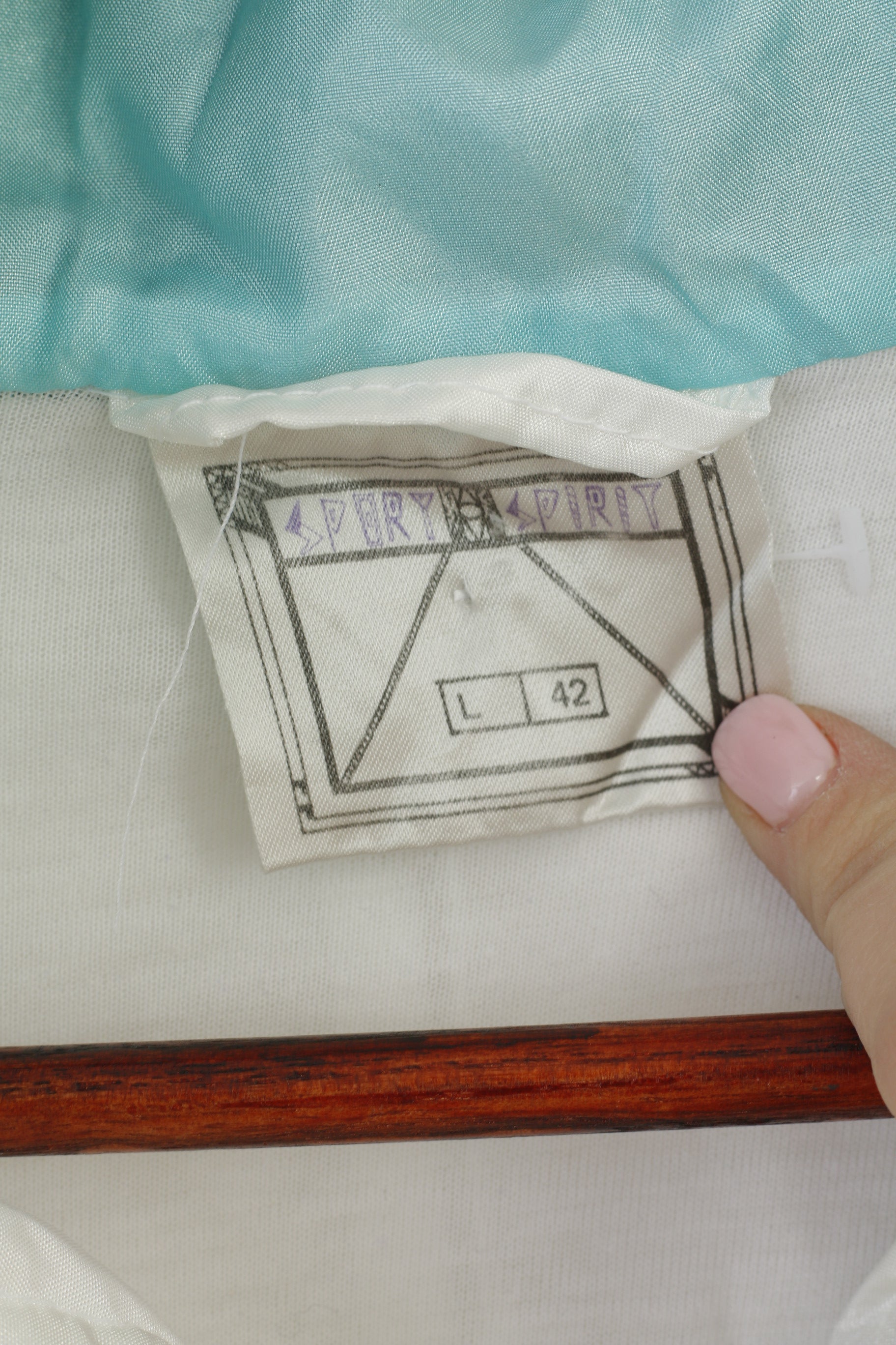 Sport Spirit Women 42 L Tracksuit White Green Vintage Shiny Jacket Trousers Nylon Waterproof Festival Set