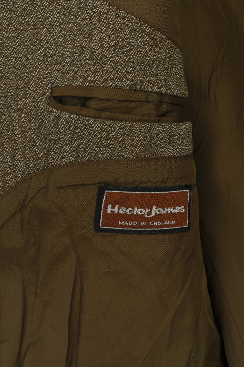 Hector James Men 40 Blazer Green Wool Vintage Single Breasted Retro Heavy Jacket