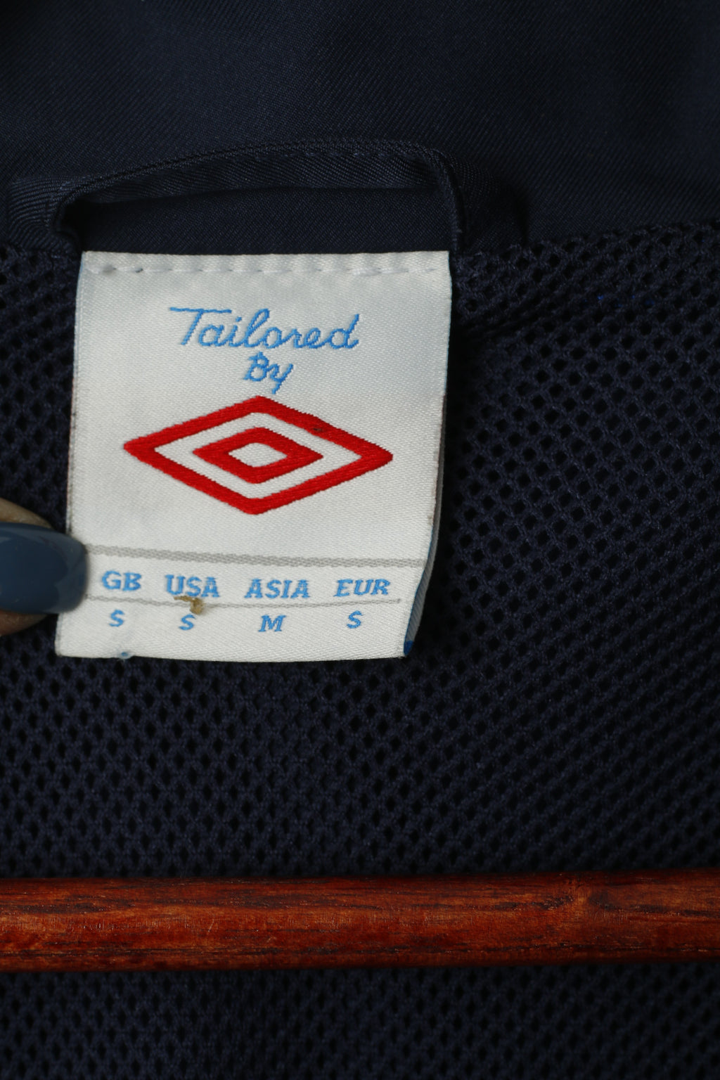 Umbro Hommes Veste Bleu Léger Activewear Maille Doublée Zip Up Sport Training Top