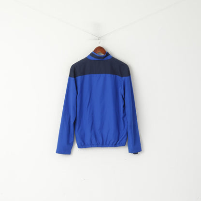 Giacca Umbro da uomo, blu, leggera, per abbigliamento sportivo, foderata in rete, con zip, top da allenamento sportivo