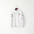 Errea Men XXL Jacket White Holland Burnley FC Sport Full Zipper Sportswear TrackTop