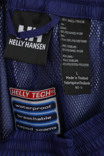 Helly Hansen Mens L Trousers Navy 100% Nylon Waterproof Helly Tech Pants