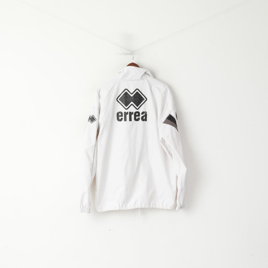 Errea Giacca XXL da uomo bianca Holland Burnley FC Sport Full Zipper Sportswear TrackTop