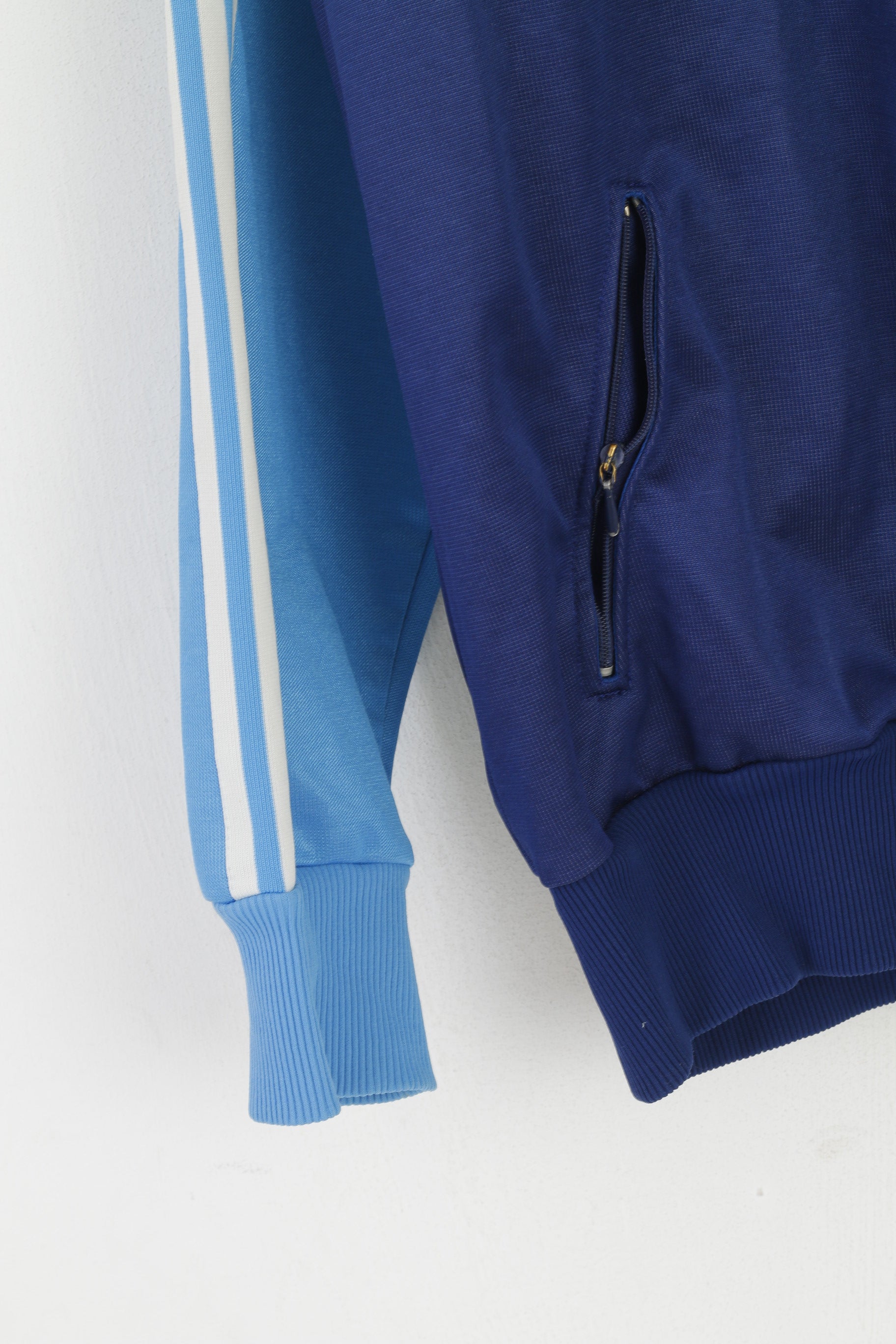 Felpa Adidas da uomo M blu vintage Germania Ovest ASC Sporthaus Retro Track Top