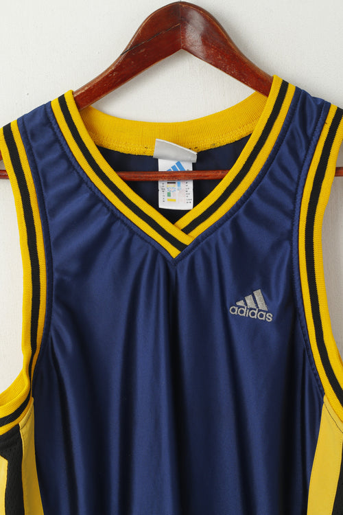Adidas – chemise sans manches pour hommes, vêtements d'équipe de basket-ball bleu marine, gilet Vintage de Performance