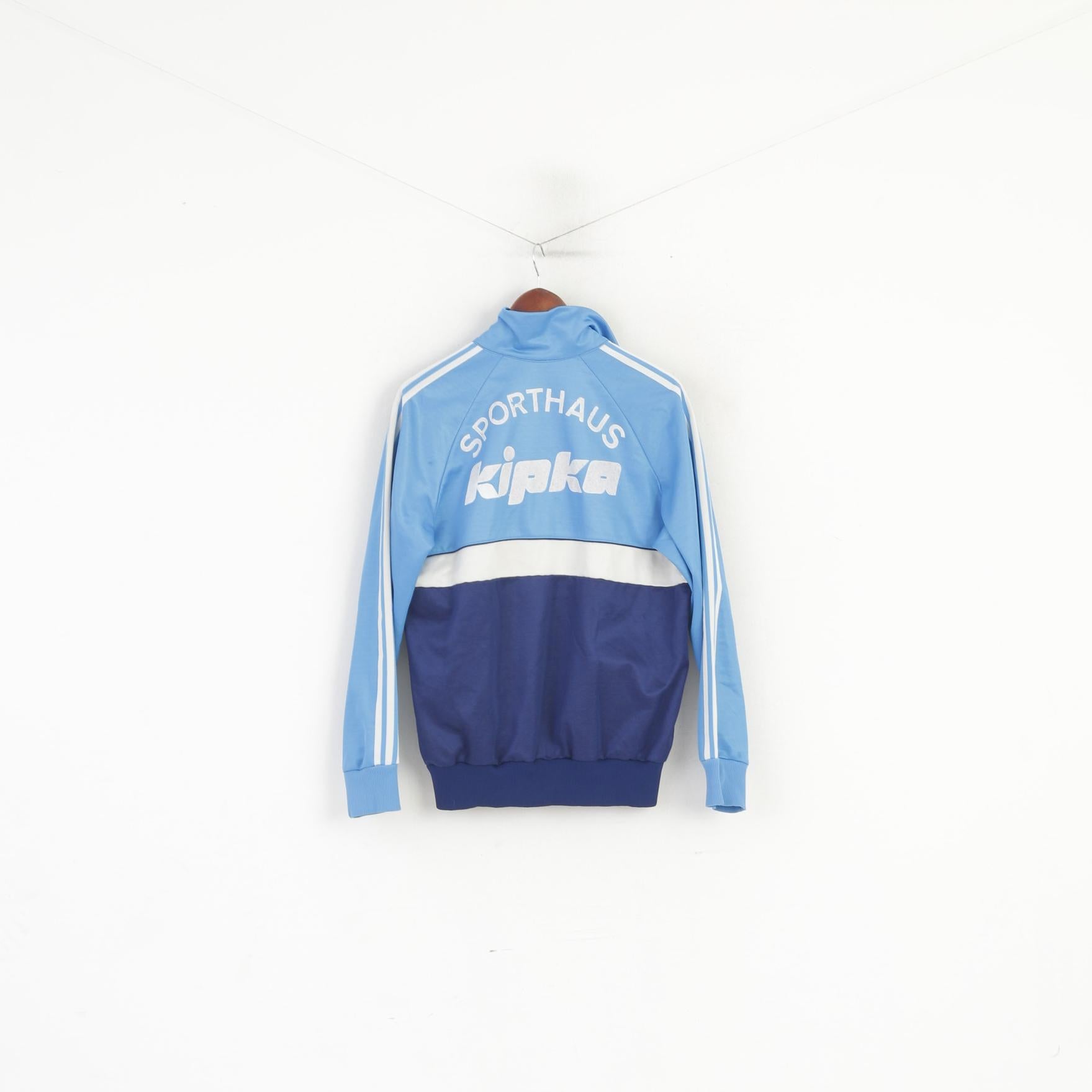 Felpa Adidas da uomo M blu vintage Germania Ovest ASC Sporthaus Retro Track Top