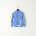 Bagheera Femmes XS Veste Bleu Sportswear Doublé Polaire Zip Up Chaud Haut Rétro